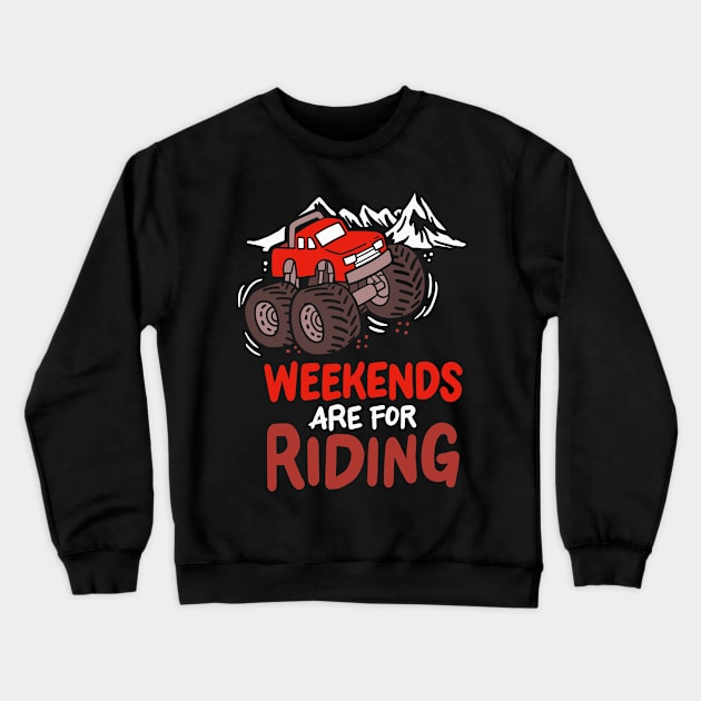 ATV / FOUR WHEELING: Weekends Are For Riding Gift Crewneck Sweatshirt by woormle